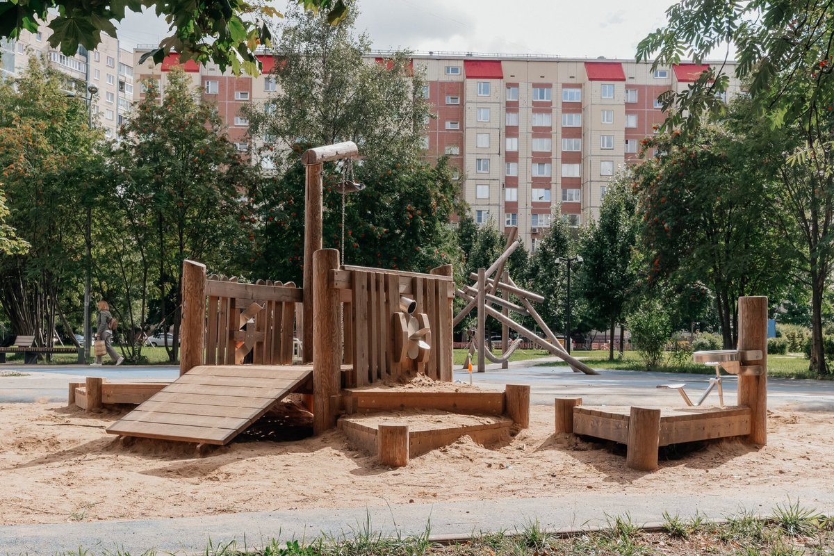 Детская площадка «Джона Рида», Санкт-Петербург — проект ТАЙГА