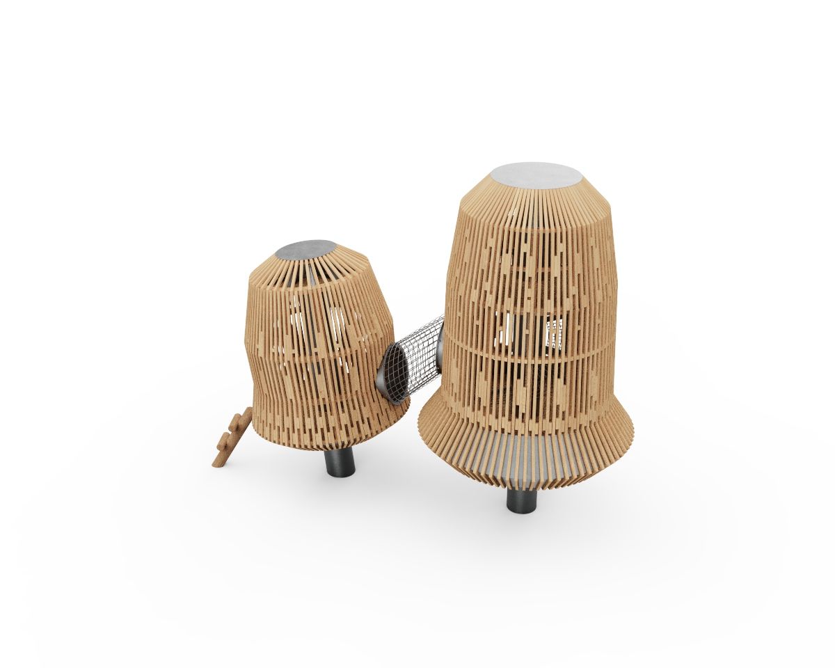 Игровое оборудование Домики-грибы ИК 0166Т-1 — 3D-обзор