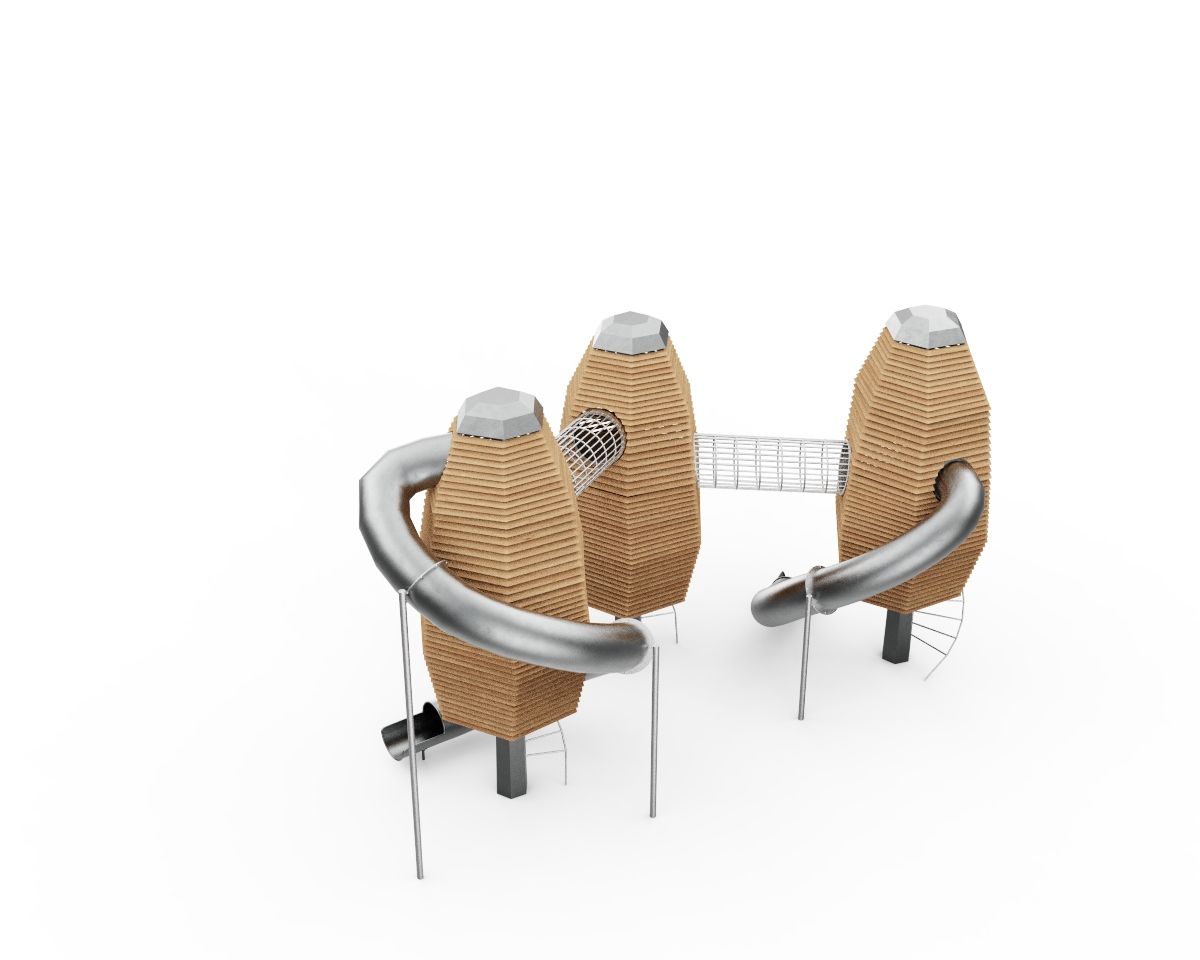 Игровой комплекс Лес ИК 0163Т-3 — 3D-обзор